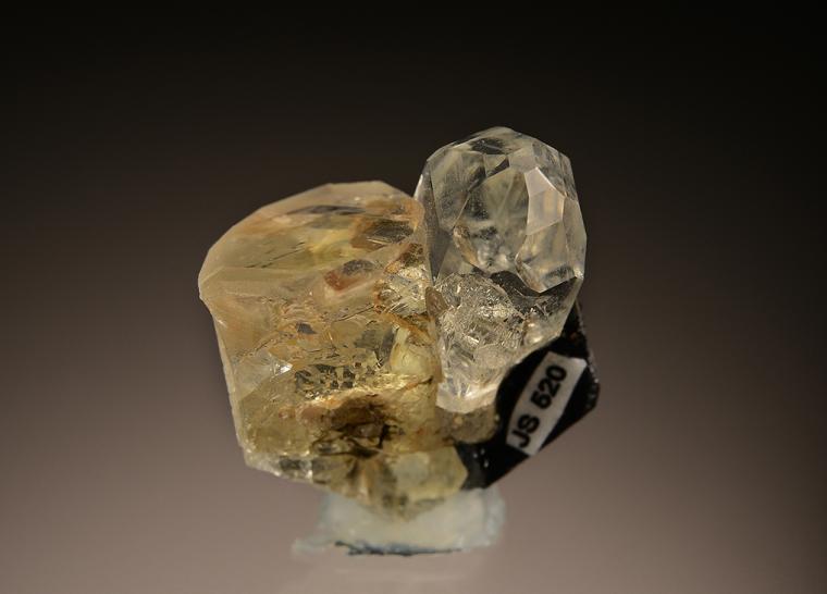 TOPAZ on QUARTZ var. Smoky with BERYL